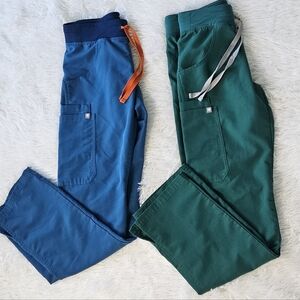 Figs Women's Casual Pants in Blue and Teal